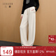 三彩2025冬季新款慵懶雪尼爾香蕉褲長(cháng)褲松緊高腰寬松垂感顯瘦M