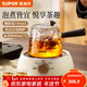 蘇泊爾（SUPOR）側把茶壺家用玻璃泡茶壺單壺電陶爐專(zhuān)用燒水煮茶壺功夫茶具 側把壺700ml+電陶爐+茶杯*2