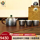 壺爾摩斯《蘭香》金鵬老師作品999足銀 純手工錘制 家用功夫茶具 一壺三杯套組