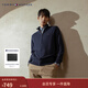 Tommy Hilfiger26春夏新款男純棉純色商務(wù)休閑半高領(lǐng)拉鏈立領(lǐng)針織開(kāi)衫外套 藏青色DU7 S （推薦：120-135斤）