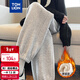 唐獅（TonLion）2024女束腳顯瘦休閑側拼衛褲WP 加絨款/中麻灰 L 