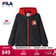 FILA【新雪麗棉】斐樂(lè )兒童棉服2026春新款男中大童連帽外套新年款 傳奇藍-NV 150