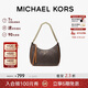 MICHAEL KORS新年禮物輕奢MK女包JET SET CHARM腋下包 小號 深棕/橡果棕
