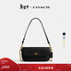 蔻馳（COACH）【禮物】【專(zhuān)享直降】女士BROOK翻蓋鏈帶包真皮斜挎包百搭女包 B4/黑色