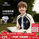 英氏（YEEHOO）男童外套兒童棒球服中大童裝學(xué)院休閑百搭時(shí)尚春裝 藍色 160