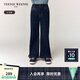 Teenie Weenie Kids小熊童裝25新款秋冬女童時(shí)尚牛仔加絨微喇叭褲 牛仔色 165cm