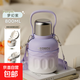 保溫杯大容量女生25新款大肚水壺嬰幼兒童吸管水杯子 夢(mèng)幻紫800ml【抗菌316+喝水蓋】