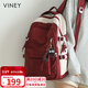 viney雙肩包女休閑高中初中學(xué)生書(shū)包大容量輕便旅行背包生日禮物送女友