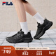 FILA斐樂(lè )官方男鞋運動(dòng)鞋復古老爹鞋2026春季新款百搭蘑菇鞋舒適休閑鞋 黑-BK 41