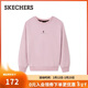 斯凱奇（Skechers）新年禮物女士冬季加絨套頭衛衣新品寬松顯瘦長(cháng)袖T恤衫L425W011