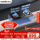 迅達（XUNDA）燃氣灶天然氣灶家用 雙灶具灶臺嵌入式臺式兩用5.2KW旋流猛火灶一級能效 M1-天然氣
