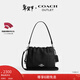 蔻馳（COACH）【情人節禮物】奧萊女士女包FAYE 22號拉繩手袋單肩斜挎包百搭 SV/黑色