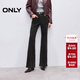 ONLY2025冬季新款雙粒紐扣門(mén)襟約克線(xiàn)剪裁顯瘦微喇牛仔褲女|125432014 H11 黑色水洗 L L標準褲長(cháng)