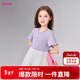 笛莎童裝女童2025夏季中大童芭蕾風(fēng)網(wǎng)紗拼接連衣裙 夢(mèng)幻紫 130