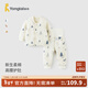 童泰（TONGTAI）嬰兒套裝秋冬季純棉寶寶上衣高腰護肚褲兒童家居服夾棉童裝 藍色 110 碼(建議3-4歲身高98-115cm)