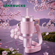 星巴克（Starbucks）杯子暮櫻翩翩系列高顏值可愛(ài)保溫杯便攜大容量隨行水杯男女士送禮 雙飲口不銹鋼桌面杯配杯套1180ml