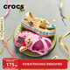 CROCS卡駱馳貝雅卡駱班兒童洞洞鞋沙灘涼鞋男童女童拖鞋/207018/207019 芭蕾粉/糖果粉-6TG 33 (200mm)
