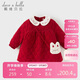 戴維貝拉（DAVE＆BELLA）女童燈芯絨連衣裙冬寶寶A類(lèi)裙子兒童公主裙