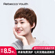 瑞貝卡（Rebecca）假發(fā)女自然全頭套短發(fā)短直發(fā)100%真人發(fā)精靈劉海時(shí)尚短發(fā)頭套 棕黑色 短發(fā) 機制工藝