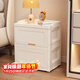 安爾雅床頭柜現代簡(jiǎn)約家用收納小柜子可移動(dòng)置物架臥室出租房用邊幾2