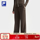 FILA 斐樂(lè )官方女士針織長(cháng)褲2025冬季健身運動(dòng)簡(jiǎn)約寬松直筒褲