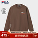 FILA 斐樂(lè )官方男子套頭衛衣冬新款時(shí)尚休閑寬松純棉針織上衣 木蘭棕-BN XL 180/100A/XL