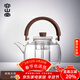 容山堂加厚玻璃蒸煮茶壺泡茶壺家用大容量燒水壺煮茶器圍爐養生壺茶壺 玻璃煮茶壺-遠橋提梁壺 1.5L