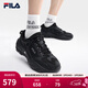 斐樂(lè )（FILA）官方掠奪者2女鞋男鞋情侶跑步鞋季老爹鞋時(shí)尚復古運動(dòng)鞋 黑/鍛鐵-BF【男款】 42