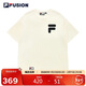 FILA FUSION斐樂(lè )潮牌情侶短袖街頭寬松純棉短袖T恤男女短T