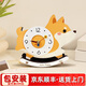 藝環(huán)宇客廳桌面擺件手工DIY組裝搖擺靜音時(shí)鐘表電視柜辦公室座鐘擺臺畫(huà) （搖擺設計+鐘表+小狗造型） 26X20CM 創(chuàng  )意無(wú)框水晶畫(huà)面