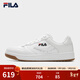 FILA 斐樂(lè )官方男鞋FX-100 摩登板鞋時(shí)尚休閑鞋運動(dòng)鞋 杰出白-BW 41