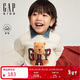 蓋璞（GAP）男幼童2025冬季新款logo小熊抓絨圓領(lǐng)衛衣兒童裝上衣829319