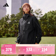 adidas拒水暖「芯」科技保暖休閑連帽夾克外套男女阿迪達斯輕運動(dòng)   黑色   M