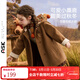 ASK JUNIOR【新年裝】?jì)和馓锥拘⊥Ⅲw小鹿連帽防風(fēng)女童雙面毛呢大衣 棕色 110