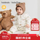巴拉巴拉童裝嬰兒連體衣新生兒寶寶包屁衣服男女童冬裝爬行服加厚保暖軟萌
