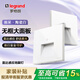 羅格朗（LEGRAND）畫(huà)采陶瓷白墻壁tcl開(kāi)關(guān)插座面板暗裝5五孔插一二開(kāi)空調家用86型 雷達感應地腳燈