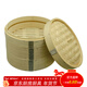 千可粵蒸粵香家庭裝加深加高竹蒸籠家用光滑饅頭大竹蒸籠清香竹屜 外徑30CM加高款二籠一蓋送加高圈