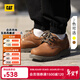 卡特（CAT）休閑皮鞋工裝鞋男鞋經(jīng)典款EXPRESSWAY牛皮固特異工作鞋通勤鞋 淺棕色P721416 42