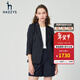 哈吉斯（HAZZYS）女裝 夏款女士條紋七分袖通勤西服外套ASUSJ03BJ21 藏青色NV L (165/88A 40)
