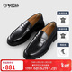 金利來(lái)【頭層牛皮/增高底】男士一腳蹬皮鞋商務(wù)休閑婚鞋套腳厚底男鞋