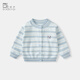 波步（BORBOON B）男童春裝外套2026新款男寶寶針織衫開(kāi)衫嬰兒薄款毛衣兒童上衣衣服 【蘭色】6806 90