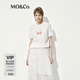 MO&Co.短袖T恤夏棉質(zhì)寬松H型水果印花減齡百搭MBE2TEET11 本白色 XS /155