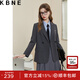 KBNE西裝外套女爆款小個(gè)子2025秋季新款氣質(zhì)女神高級感炸街小西服 深灰偏大一碼 L