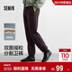 森馬（Semir）休閑褲女冬搖粒絨抗靜電寬松分割束腳長(cháng)褲2025運動(dòng)風(fēng)109725127004