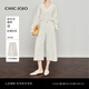 CHIC JOJO【清風(fēng)日程】闊腿褲丨白色休閑褲女26夏新款仿牛仔八分褲 霜晶白 M (27)
