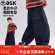 ASK JUNIOR童裝兒童褲子春裝中大童牛仔褲親膚柔軟男童休閑長(cháng)褲 深藍色 170
