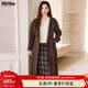 MsShe【100%綿羊毛】大碼女裝2025秋冬胖mm雙面毛呢長(cháng)款大衣外套 【兩穿領(lǐng)】拿鐵色現貨 4XL