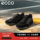 愛(ài)步（ECCO）厚底板鞋男 復古潮流百搭經(jīng)典德訓休閑鞋 街頭球鞋539834 黑色42