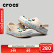 卡駱馳（CROCS）洞洞鞋貝雅卡駱班輕便耐磨一腳蹬休閑鞋|205089 冬日白/彩色-1LI 37 /38(230mm)
