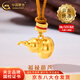 中國黃金（CHINA GOLD）葫蘆黃金吊墜男女款福祿足金項鏈編繩掛墜婦女節生日禮物送男女友 【今/次日達】葫蘆項鏈【棕繩】約1.1g